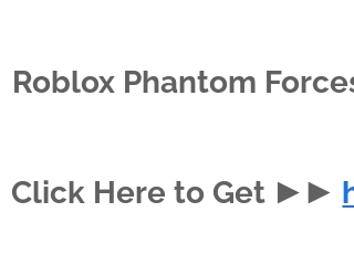 Roblox Phantom Forces Codes